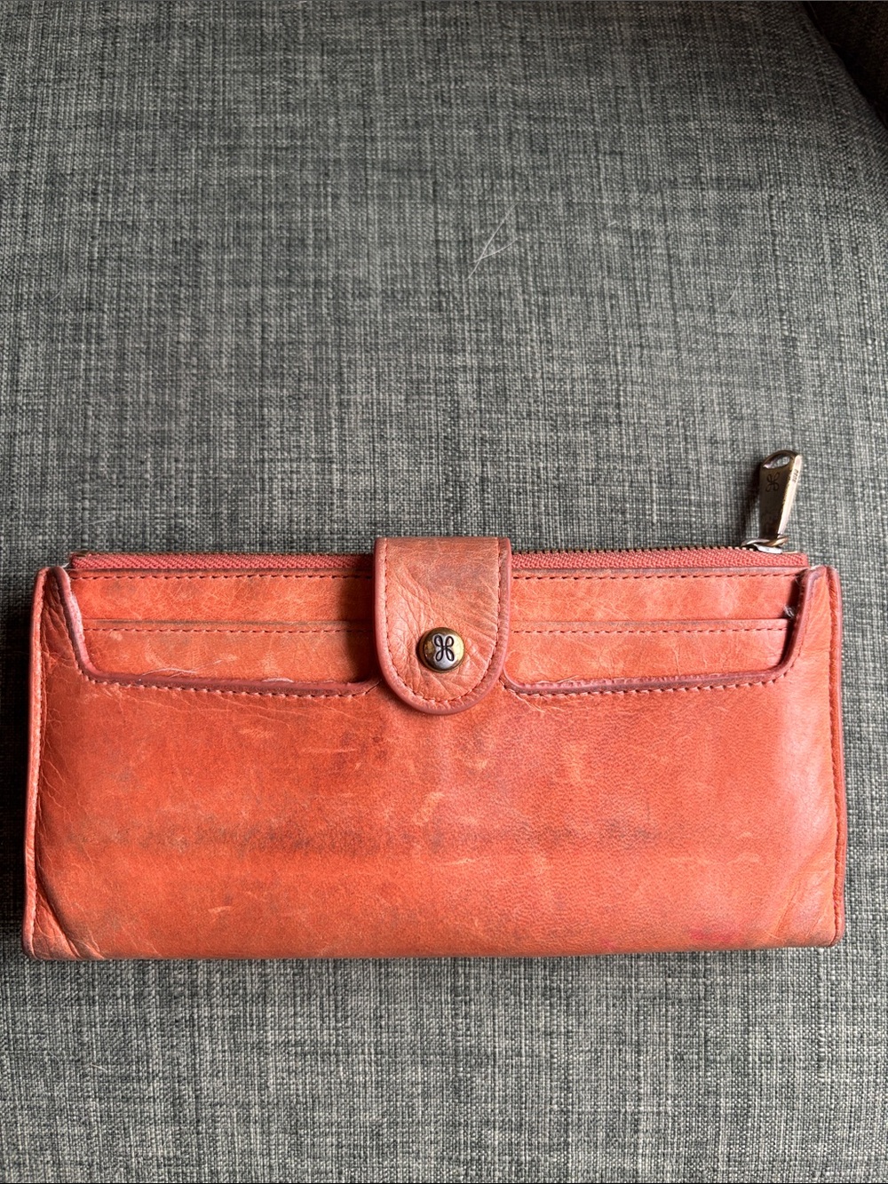 Hobo Leather Continental Wallet - Brown womens large card holder